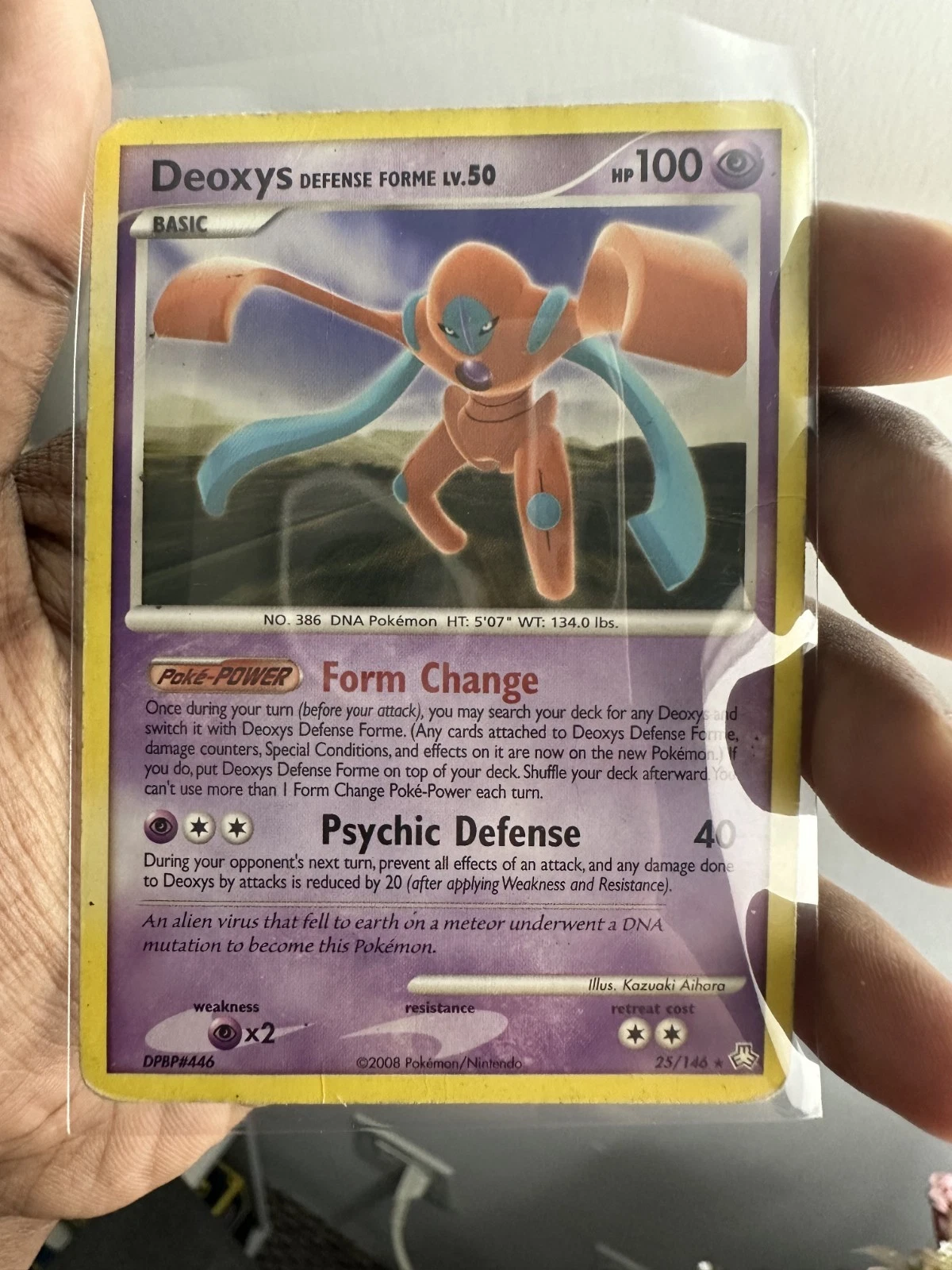 MP Deoxys Defense Forme 25/146 Regular/Non-Holo Legends Awakened Pokemon Card