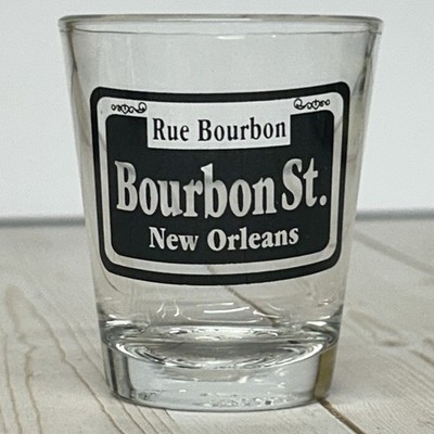 New Orleans Louisiana Bourbon Street Rue Bourbon Liquor Shot Glass