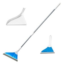 Helio AirBroom White All Surface Sweeper And Squeegee For Wet And Dry