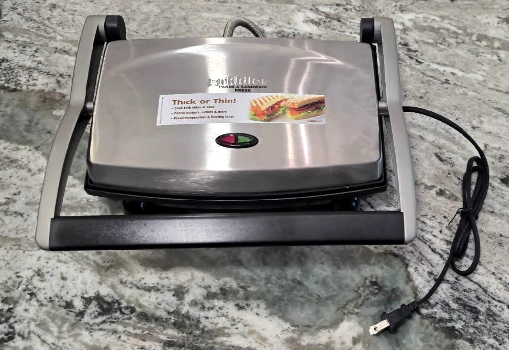 New W/O Box Cuisinart Griddler Panini Press & Contact Grill Model GR-1
Opens in a new window or tab