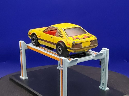 Vintage 1979 Hot Wheels Blackwall BW Yellow Turbo Mustang Cobra Hong Kong 1/64 - Picture 4 of 6