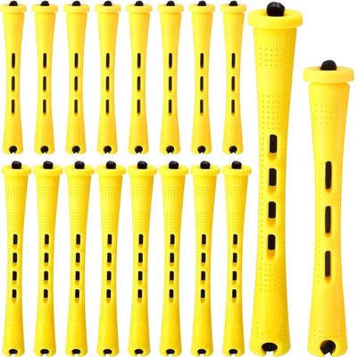 48 Pieces Hair Perm Rods 2 Sizes Plastic Cold Wave Perming Rods Hair Rollers ...