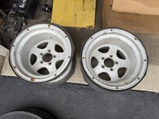 Vintage Motor Wheel Company Fly Drag Wheels 15x12 4.5 Bolt Circle Vintage Motor Wheel Company Fly Drag Wheels 15x12 4.5 Bolt Circle