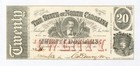1863 Cr.119 $20 The State of NORTH CAROLINA Note - CIVIL WAR Era Ch.AU+ — photo 1