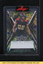 2023 Leaf Exotic 1/1 Luke Musgrave #BA-LM1 READ 6s2