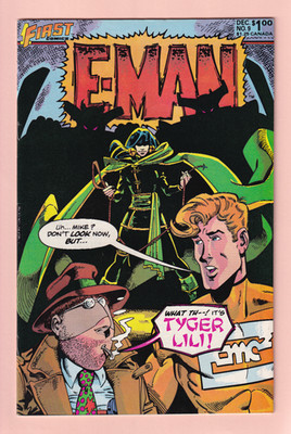 E-Man #9 : VF/NM :  What's Up, Tyger Lili?'' : Buck Godot : First Comics