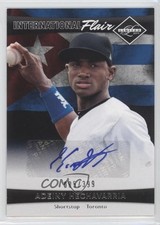 2011 Panini Limited International Flair 85/399 Adeiny Hechavarria #9 Auto 7w7