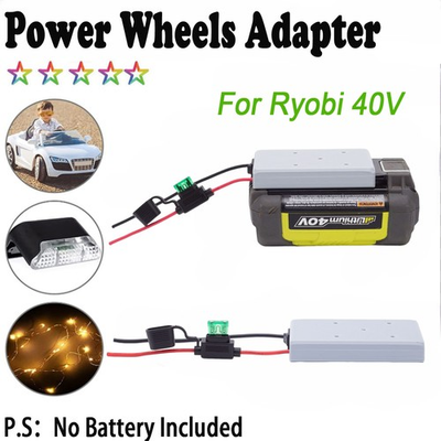 #ad For Ryobi 40V Lithium ion Battery Power Wheel Adapter with Fuse amp; Wire terminals $16.99