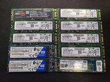 [ BULK LOT of 10] M.2 250GB SSD Various SAMSUNG SK HYNIX SANDISK TOSHIBA etc.