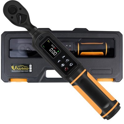 Digital Torque Wrench 3/8 Drive, 0.66-44.29Ft.lbs/0.9-60Nm Range, Electric To...