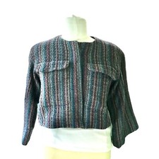 Vintage Retro Peabody House Wool Short Waisted Lined Jacket sz13/14