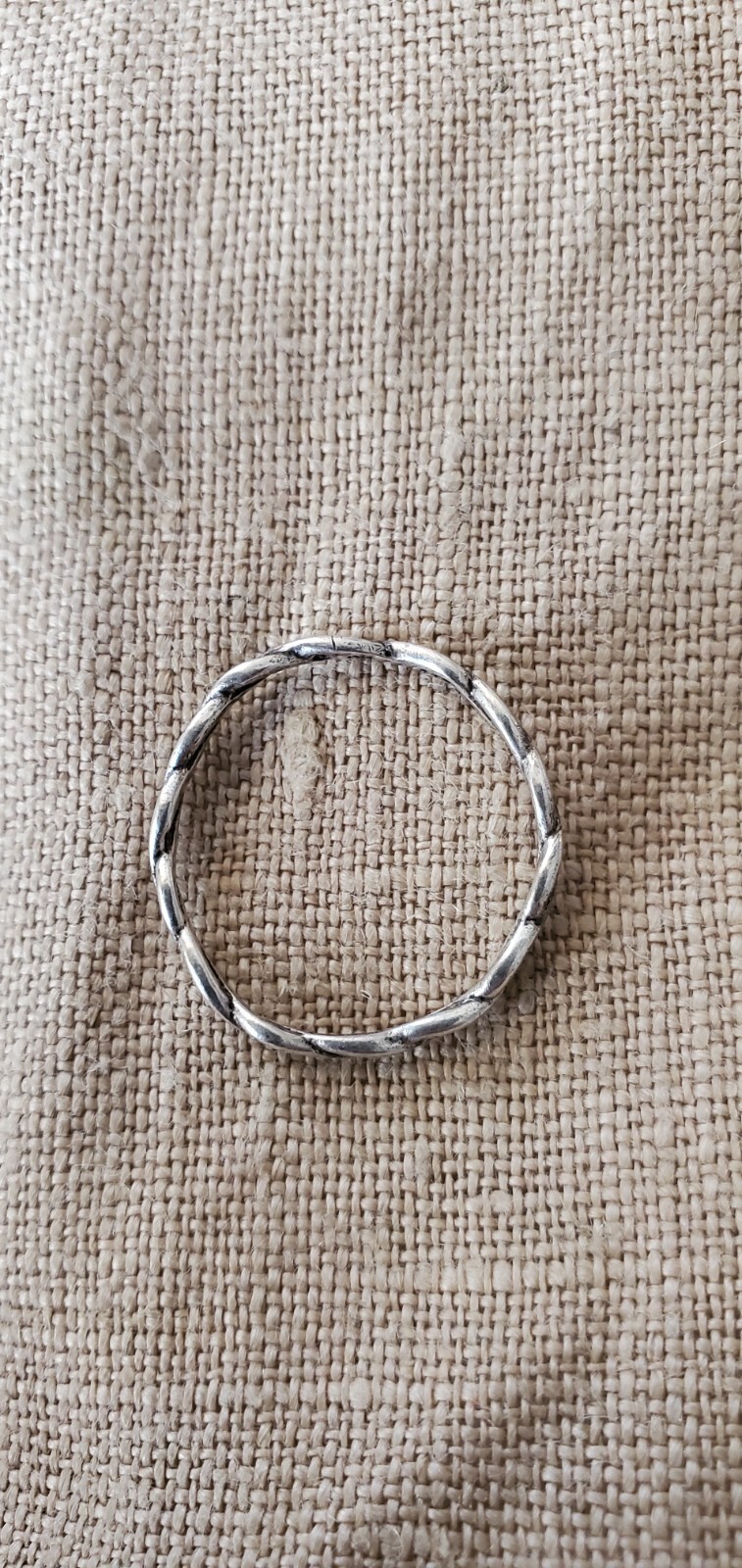 Handmade Twisted Silver Ring - image 4