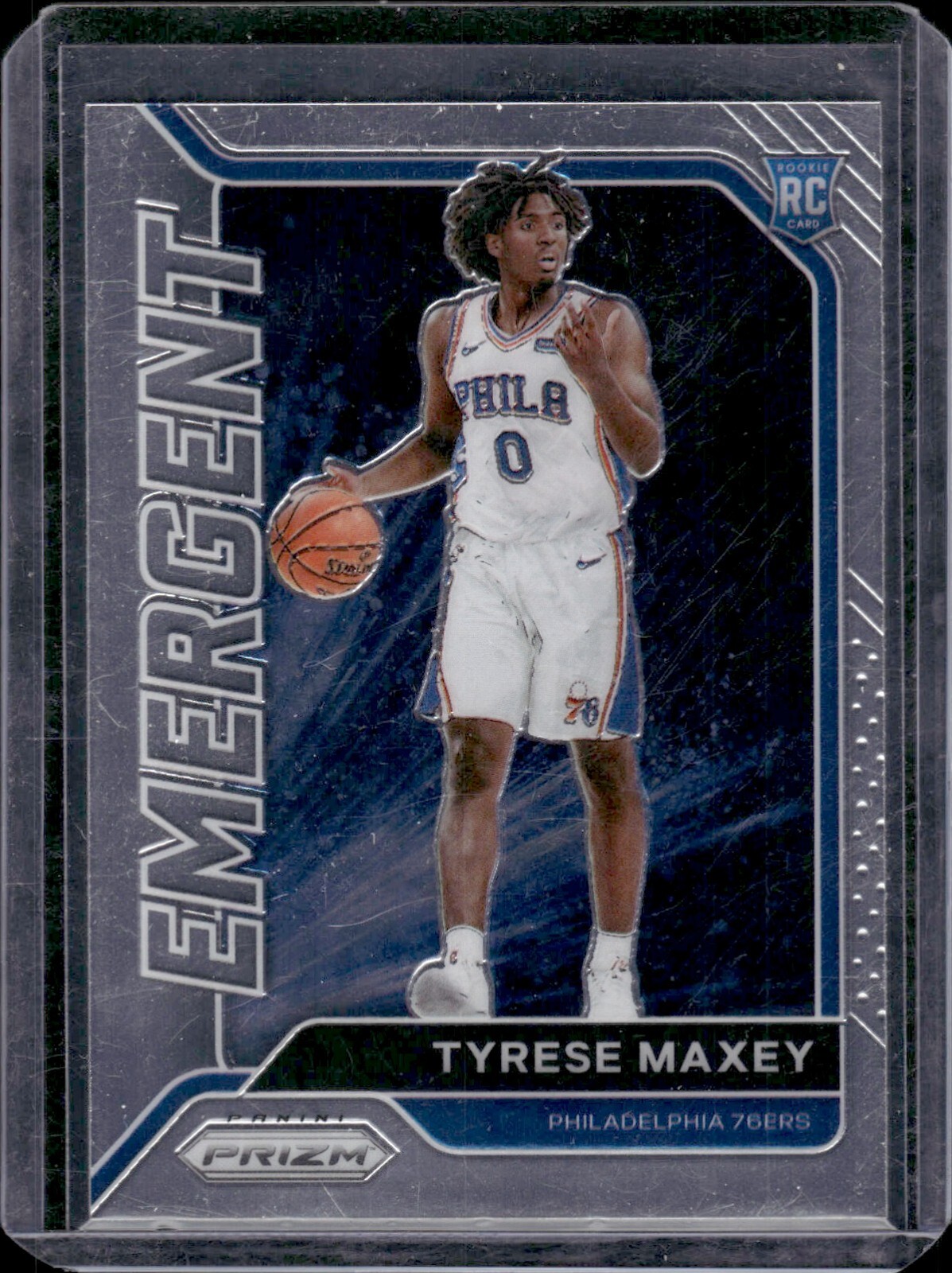 Tyrese Maxey Rookie 2020-21 Prizm Emergeny RC #24 - Philadelphia 76ers Star