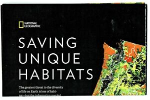 ⫸ 2016-12 December SAVING UNIQUE HABITATS Dreaming Green National Geographic Map