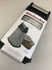 New KitchenAid Black 3 Piece Large Box Grater with Covered Container