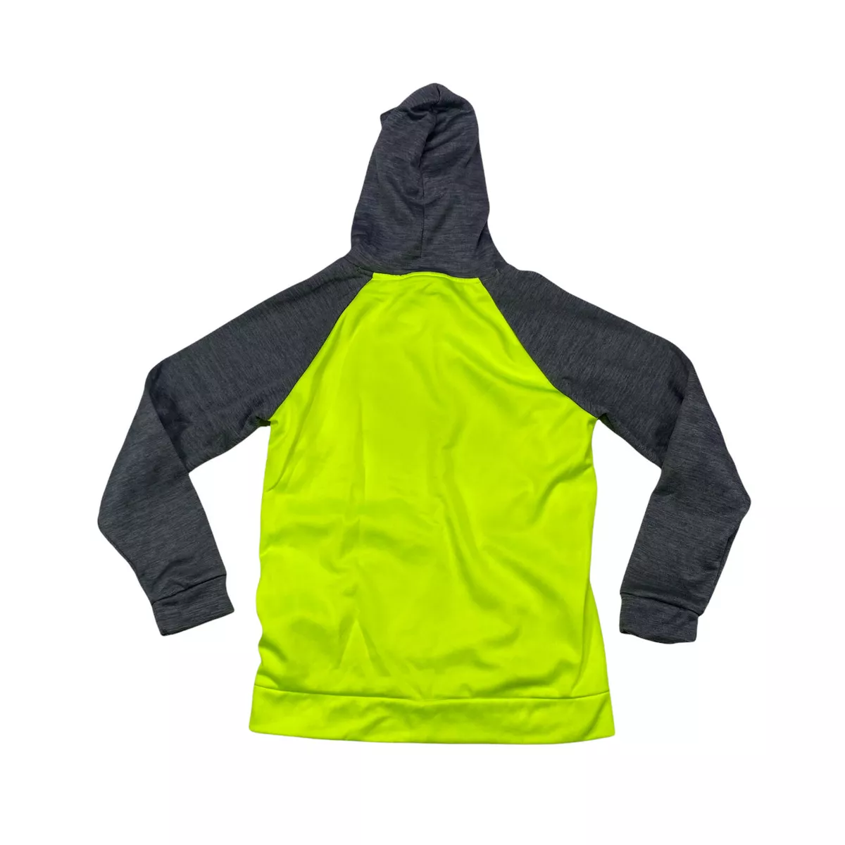 Tek Gear Hoodie Warm Tek Boys Size L 14-16 Neon Yellow Fleece Football  Pullover