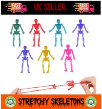 Stretchy Skeletons Halloween Kids Party Fun Loot Bag Filler Mini Toy Gift Idea