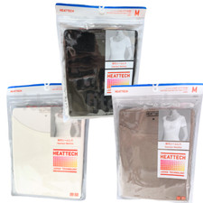 UNIQLO HEATTECH Scoop-Neck Short-Sleeve T-Shirt S-3XL Women 478948 NWT