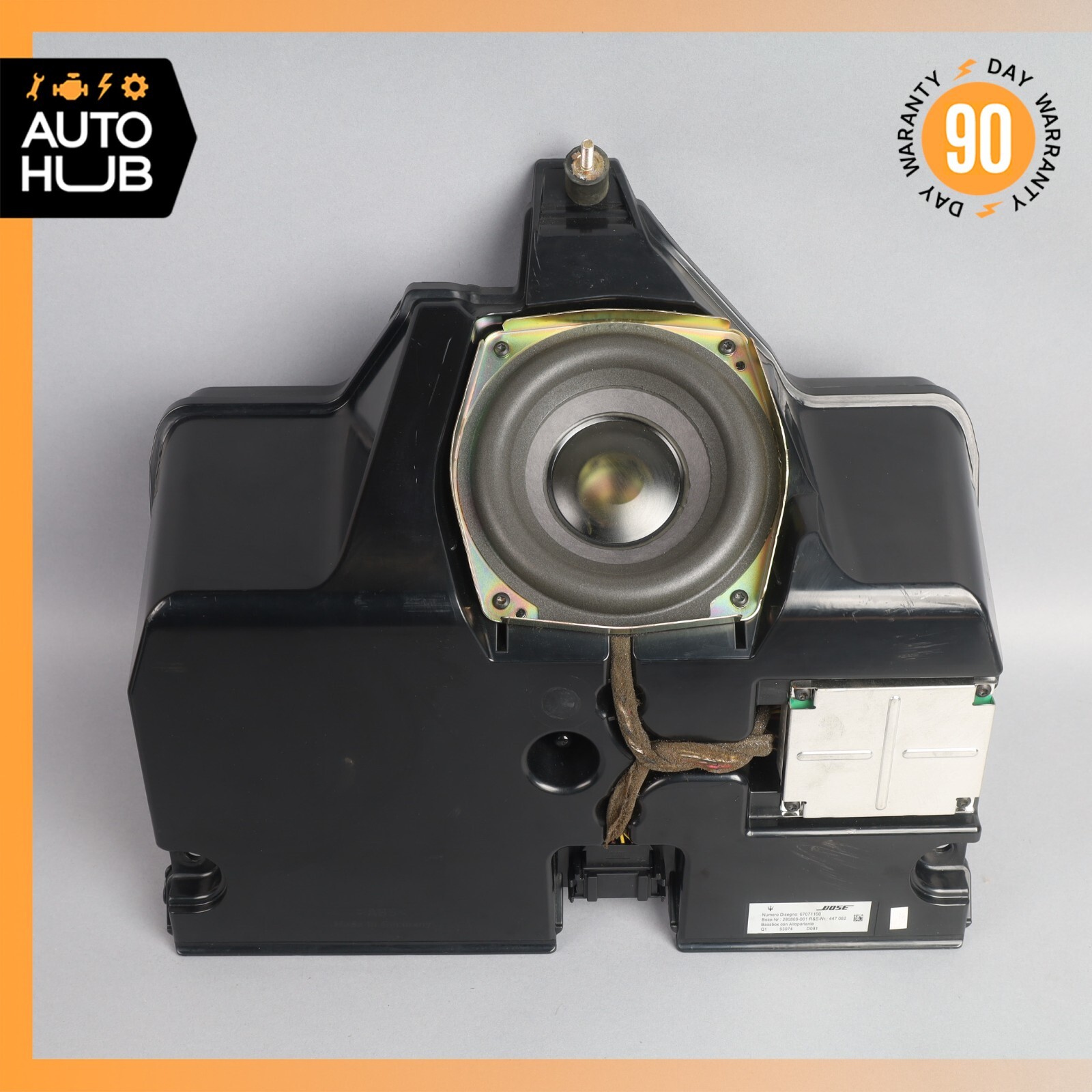 03-19 Maserati Quattroporte Front Bose Subwoofer Sub Woofer Sound Speaker OEM