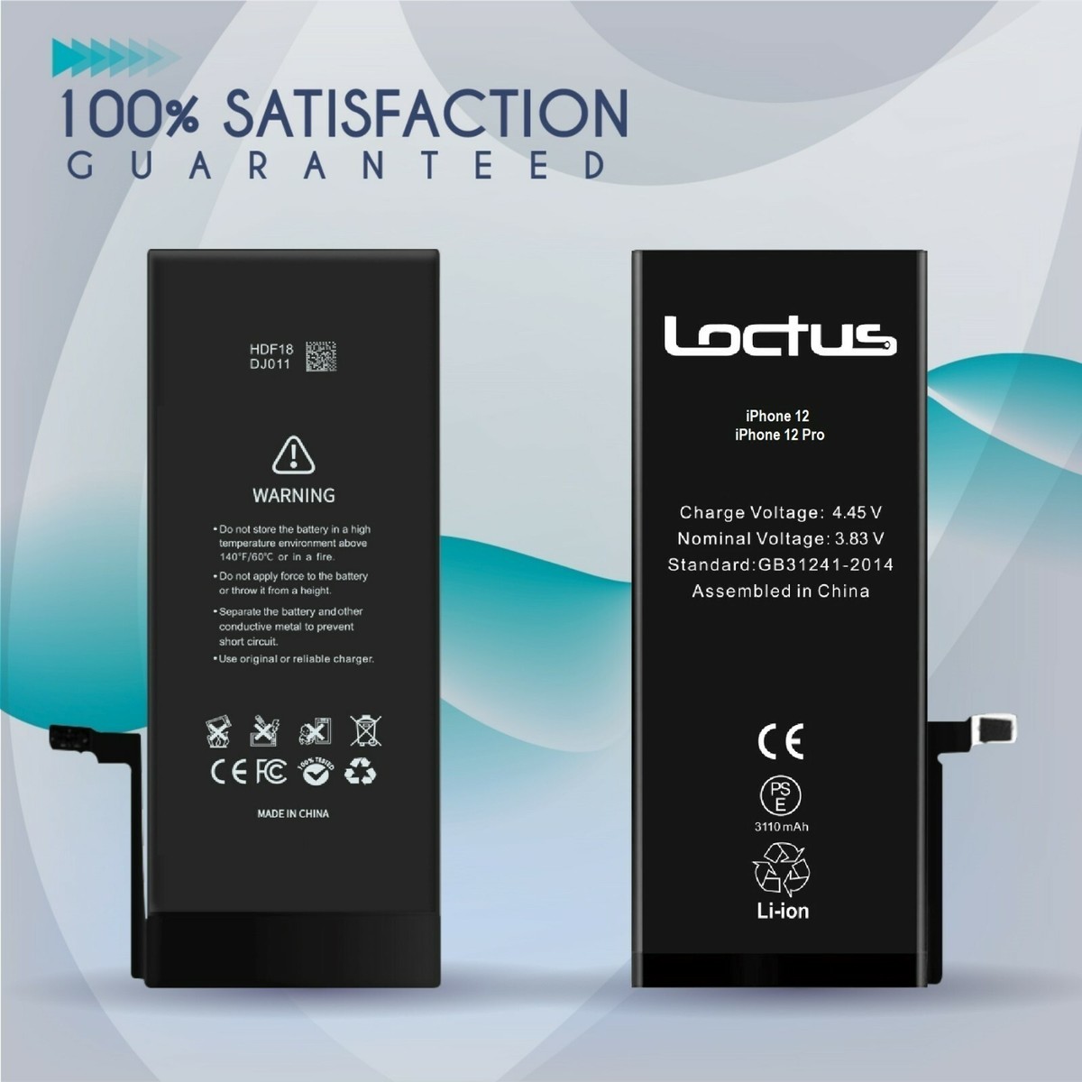 iPhone 12 & 12 Pro 3240mAh High Capacity Replacement Battery A2172