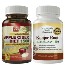 Apple Cider Vinegar Konjac Root Glucomannan Support Weight Loss Dietary Capsules