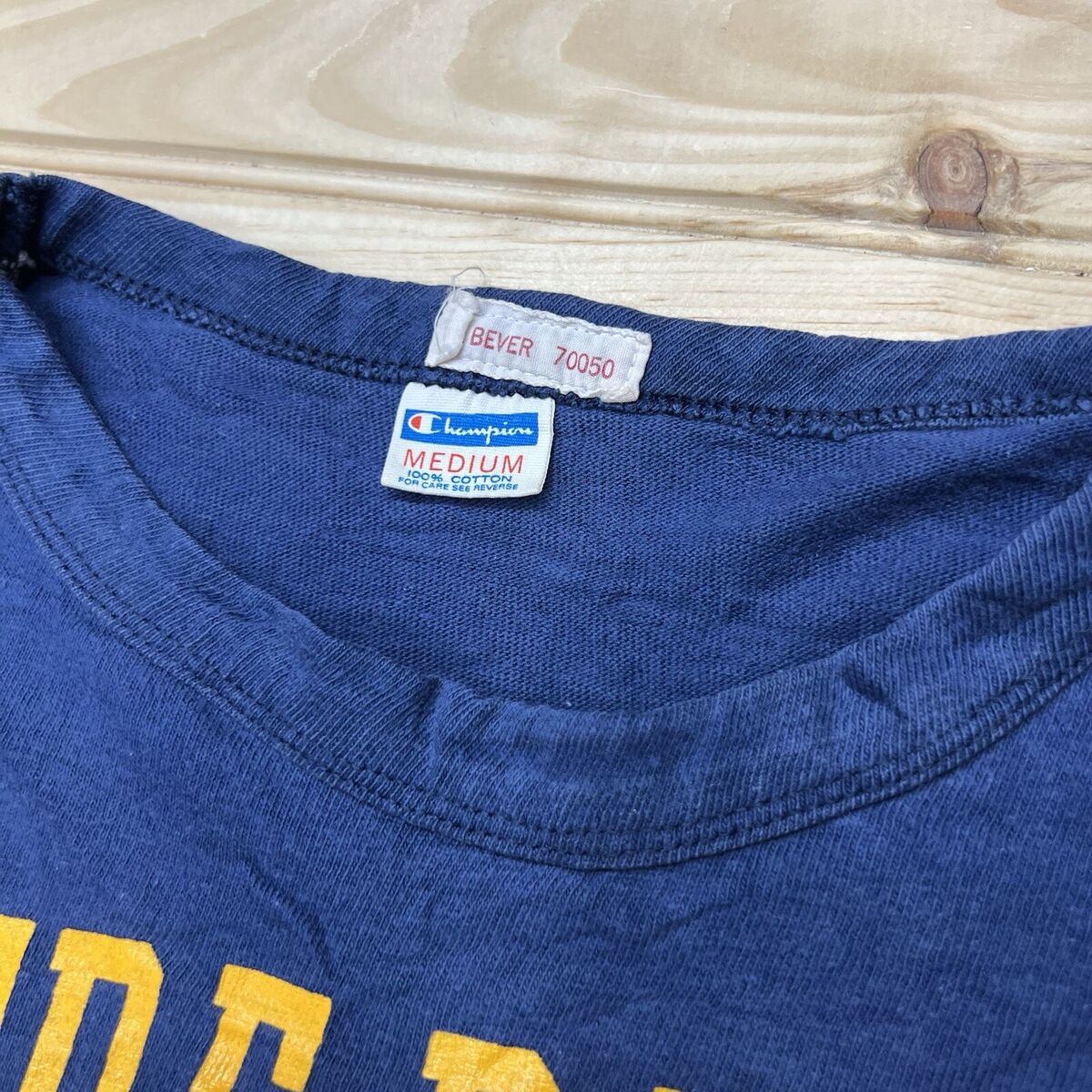 Vintage 70s Champion Blue Bar Notre Dame Jersey Shirt #81 Vintage 70s Champion Blue Bar Notre Dame Jersey Shirt #81