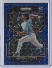 2022 Panini Select Jackson Kowar Blue Velocity Prizm Rookie RC #98 - Royals