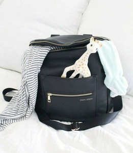 fawn design premium vegan leather diaper bag and backpack
