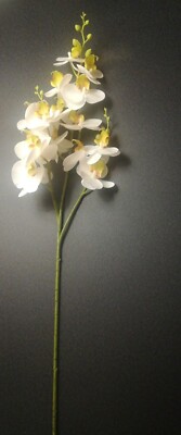 KUNSTBLUME - ORCHIDEE - GESAMTLÄNGE CA. 70 cm - WEISS