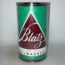Blatz Christmas Green NOVELTY/REPLICA beer can, paper label