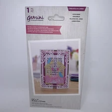 Crafter's Companion Love Birds Double-Sided Thin Metal Die Gemini NEW!