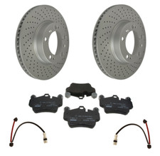 Front Brake Rotors Discs + Pads + Sensors for PORSCHE Select 911 Boxster Cayman