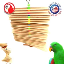 867 Natural Big Stick Colorful Wood Chew Beak Parrot Parrotlet Budgie Macaw