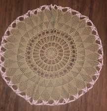 Decke Tischdecke gehäkelt neu Handmade 