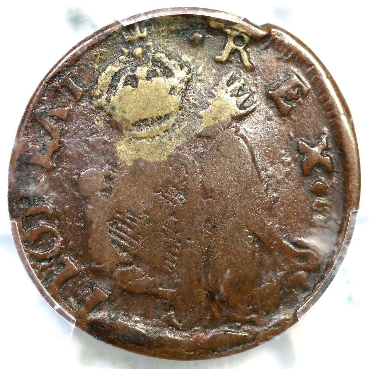 1670年 ニュージャージー州セントパトリック・ファーシング・コロニアルコイン 1/4ペンス - PCGS VF20 - 価値