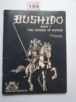 BUSHIDO RPG BUCH 1 DIE HELDEN VON NIPPON FGU 80 Seiten 1981
