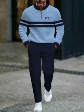 Long Sleeve Zipper Two-piece Set