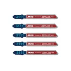 T118A Metal Jigsaw Blade Cutting Sheet Steel Hard Pipe T-Shank HSS Pack of 5