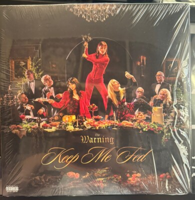 The Warning Keep Me Fed Vinyl LP Limited Edition With AUTOGRAPHED POSTER Rare !!