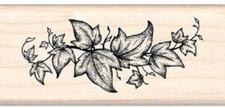 IVY VINE BORDER Rubber Stamp 91293 Inkadinkado NEW design trim leaves nature