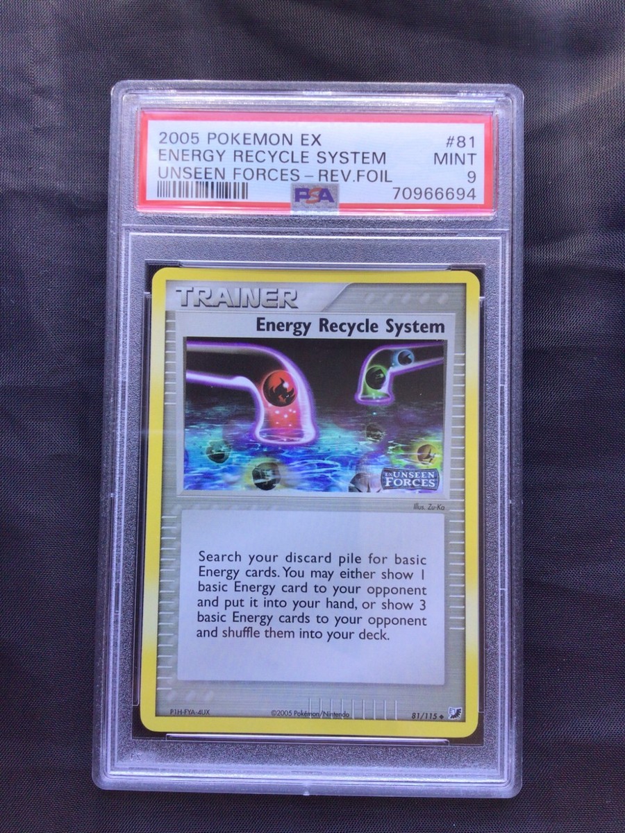 【psa9】シャワーズ ★ 19/115 unseen forces 英語版 Pokemon Cards: EX Unseen Forces Reverse Holo: Energy Recycle