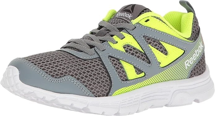 Chaussures de course Reebok Kids Boy's Run Supreme 2.0 poussière/gris/jaune solaire taille 6