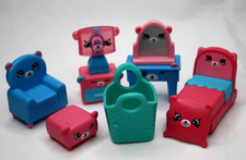 2018 McDonalds Happy Meal Shopkins Happy Places Dreamy Bear Bedroom Set of 9