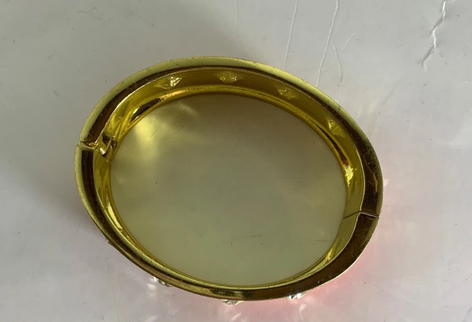 Браслет на петлях с золотой и розовой эмалью Anne Klein с бриллиантовыми акцентами - Изображение 2 из 4