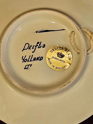 Delfts Blauw Holland Trinket Plate or Coaster Windmill - Picture 3 of 3