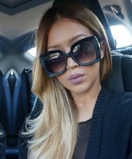 Large Oversized BOHO Big Butterfly Jackie O Square Sunglasses Glasses OMG 6027 L