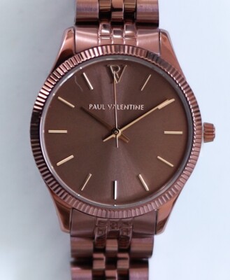 Uhr Gold Paul Valentine Uhr Weinrot Paul Valentine Quarzuhr MARINA