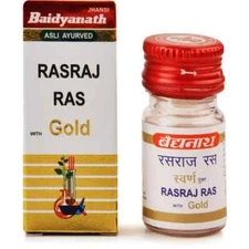 Baidyanath Rasraj Ras (Swarna Yukta) 25 tabs, Pack of 3,  General wellness