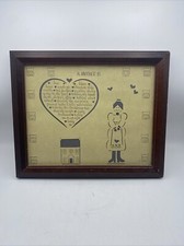 Scherenschnitte Paper Cutting A MOTHER IS Framed 1985 Signed
