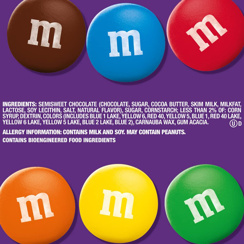 M&M'S Dark Chocolate Candy, Family Size Bulk Candy Chocolate, 18 Oz Resealable B - Picture 7 of 12